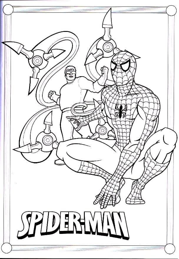 Pin en Dibujos de SPIDERMAN Hombre Araña para Colorear