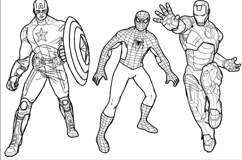 Desenhos do Homem-Aranha para colorir