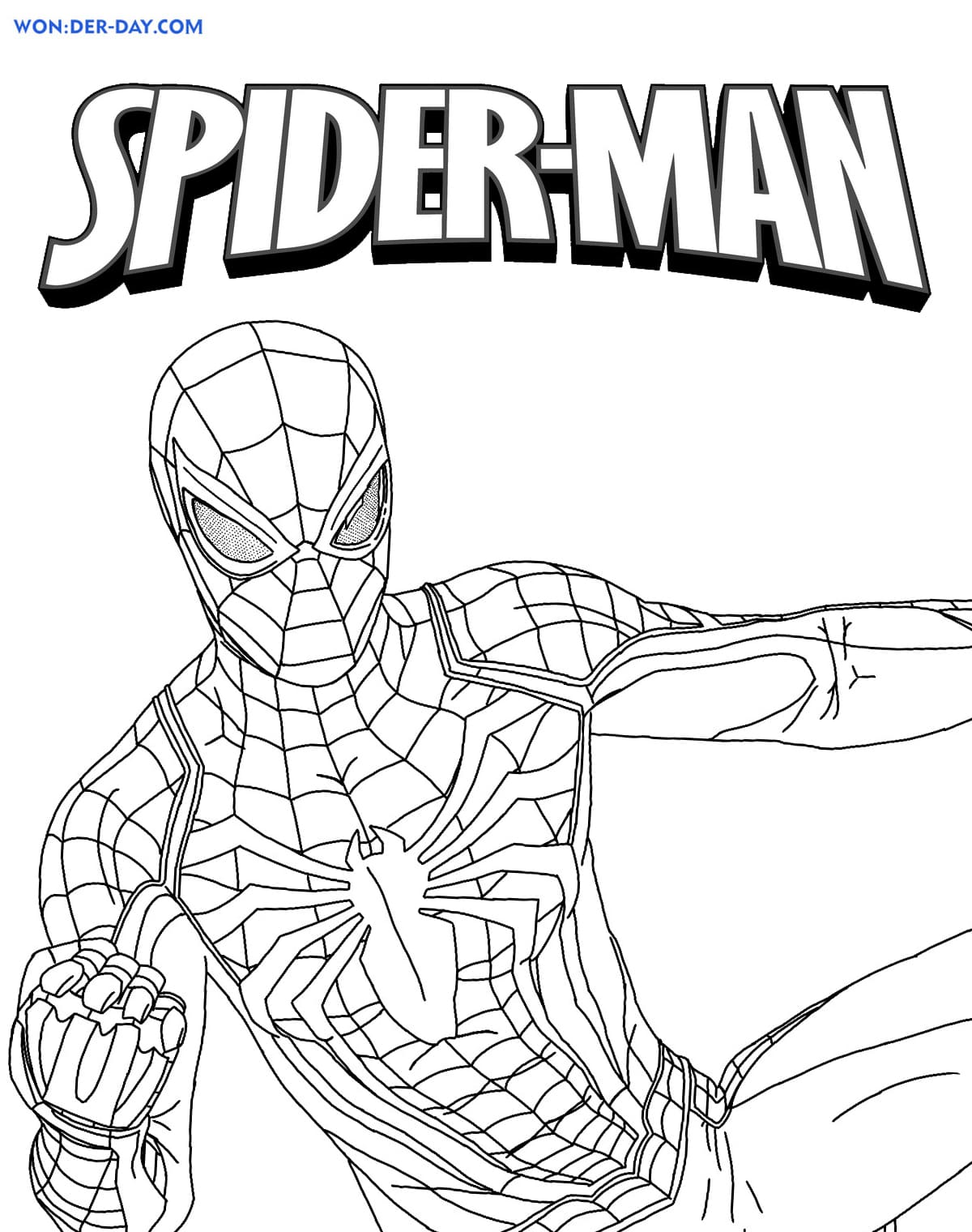 Spiderman Da Colorare Disegni Per Bambini Da Stampare | Images and ...