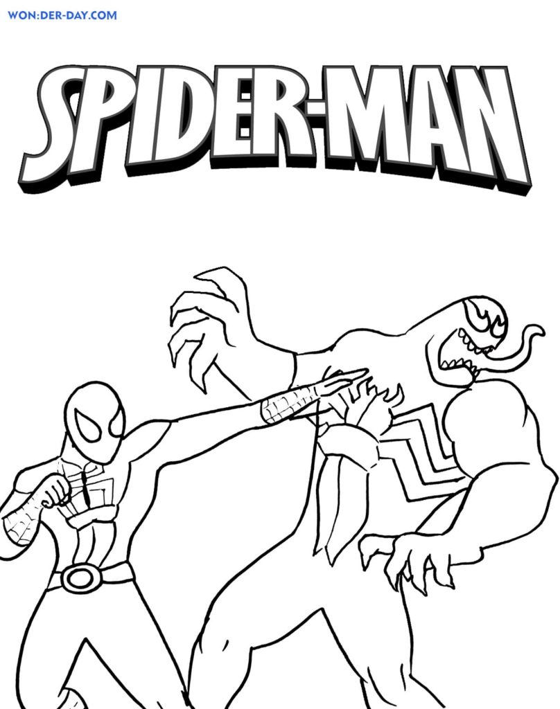 Disegni di Spiderman da colorare