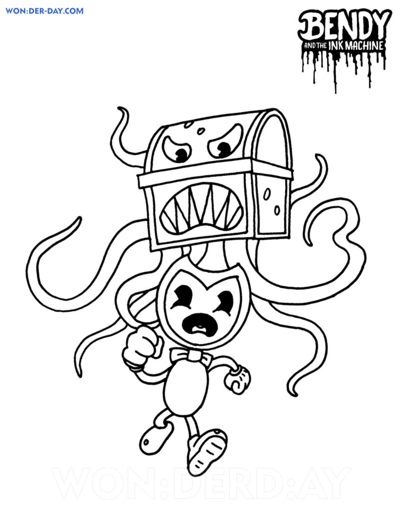 Bendy and The Ink Machine Coloring Pages