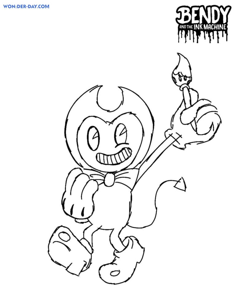 Ausmalbilder Bendy and The Ink Machine - Wonder-day.com