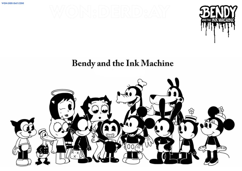 Desenhos de Bendy and The Ink Machine para Colorir