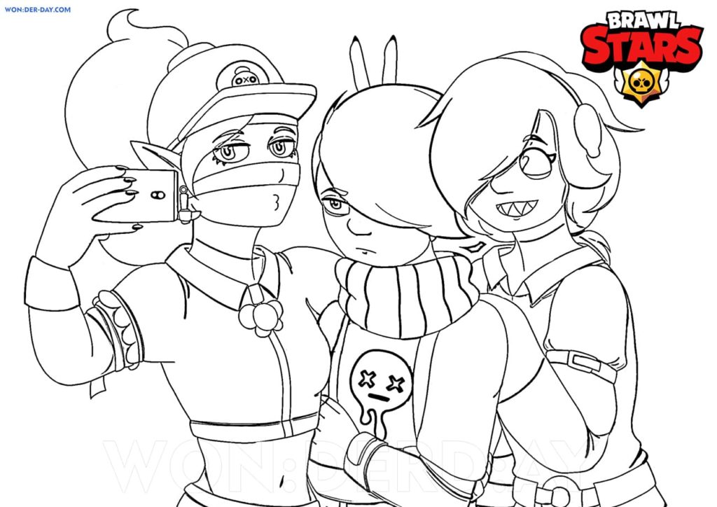 Edgar Brawl Stars coloring pages