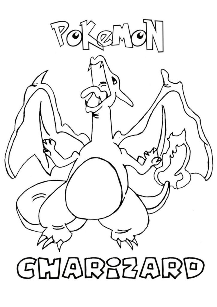 Charizard Coloring pages. Print for free