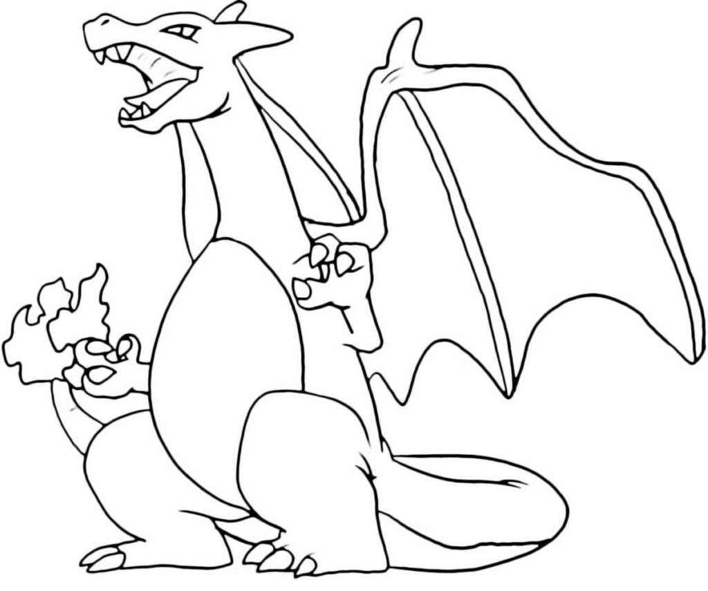 Charizard Coloring pages. Print for free