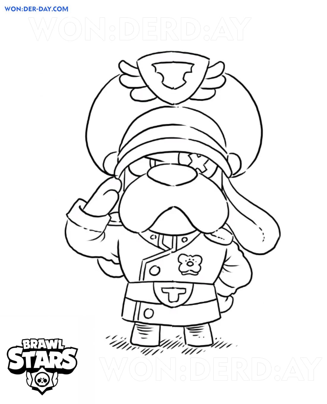 Colonel Ruffs Brawl Stars Coloring Pages 2021 Printable - brawl stars colorear coronel ruffs