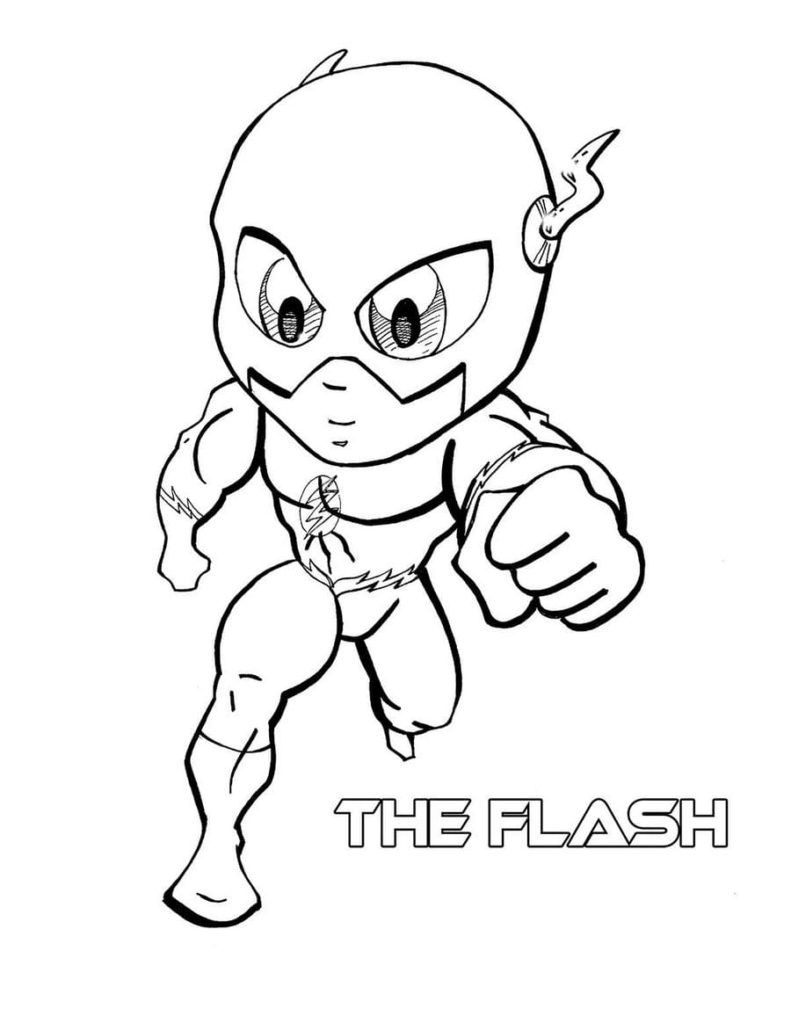 Disegni da colorare Flash. Stampa gratuitamente
