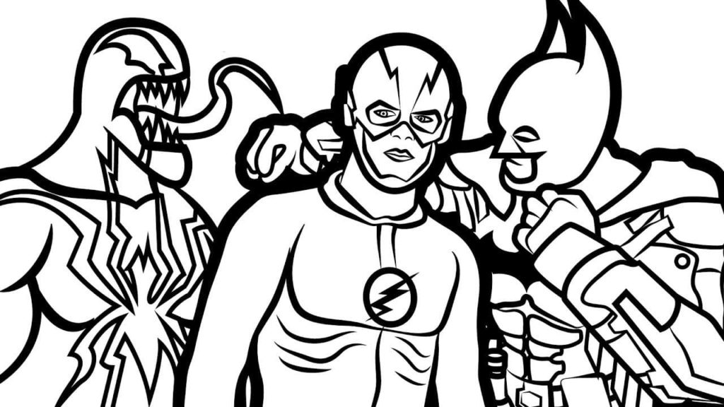 Flash Coloring Pages