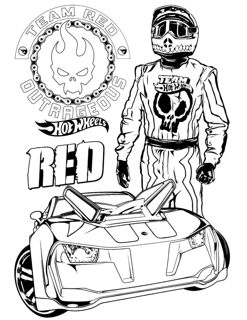 Hot Wheels Coloring Pages — Printable coloring pages for Boys