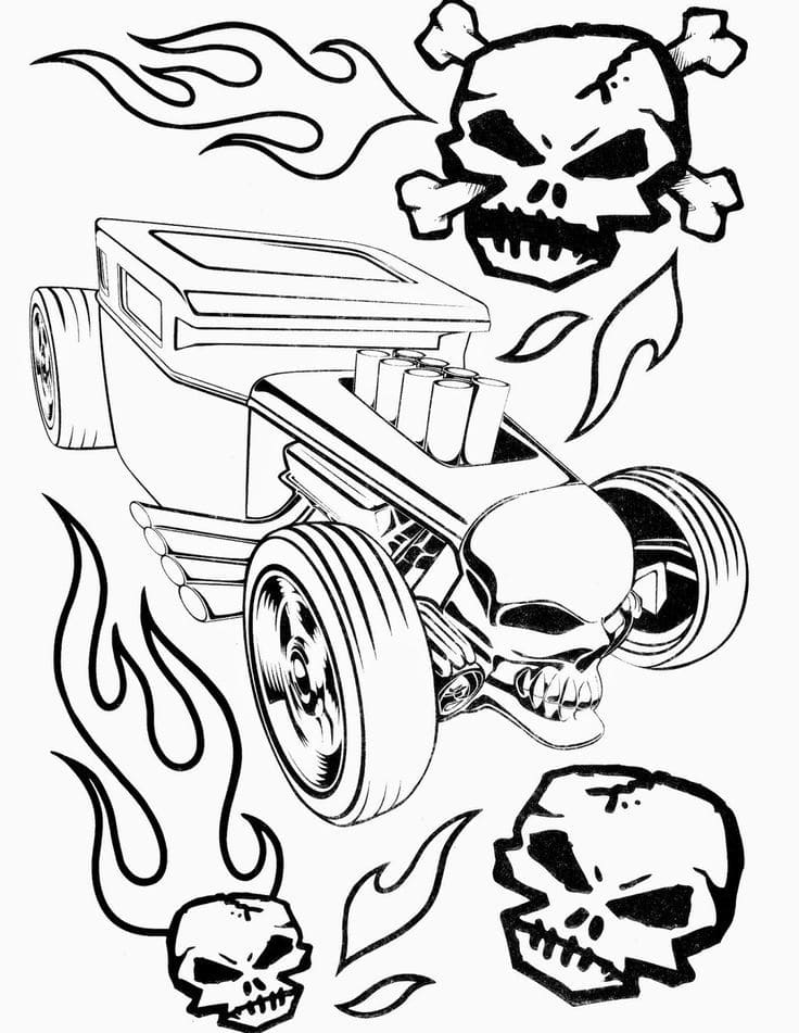 Desenhos para colorir Hot Wheels