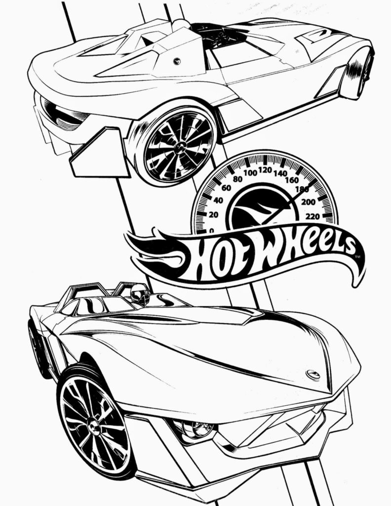 Dibujos de Hot Wheels para colorear