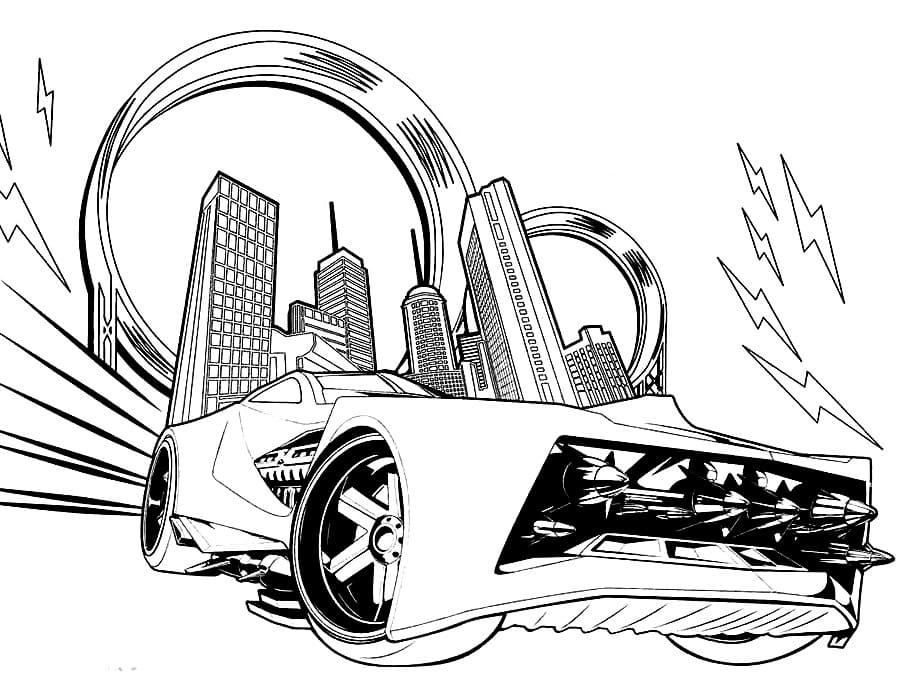Hot Wheels Coloring Pages