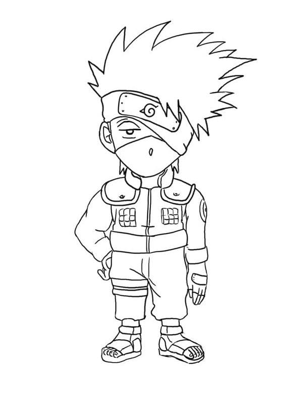 desenhos kakashi para colorir