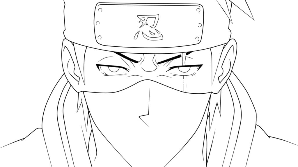 Chidori Hatake Kakashi para colorir