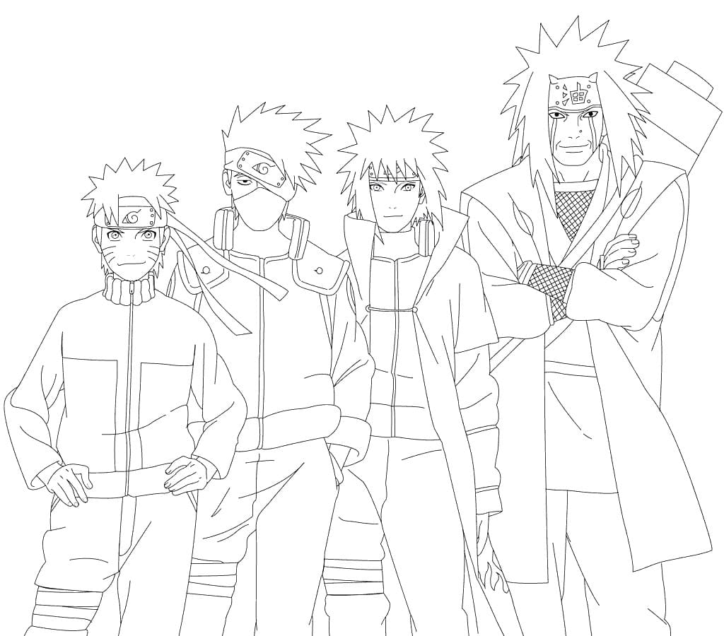 Desenhos para colorir do Naruto - Kakashi - Escola Educação