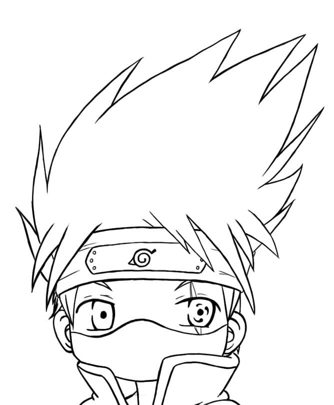 foto do kakashi para desenhar