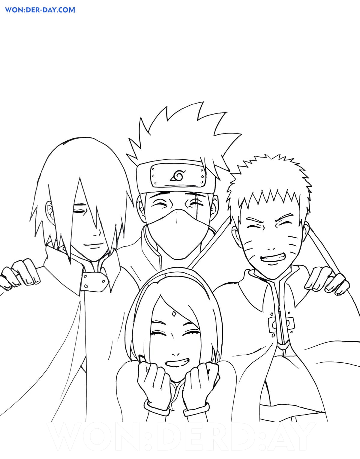 kakashi para colorir  Desenhos para colorir naruto, Desenhos, Naruto e  sasuke desenho