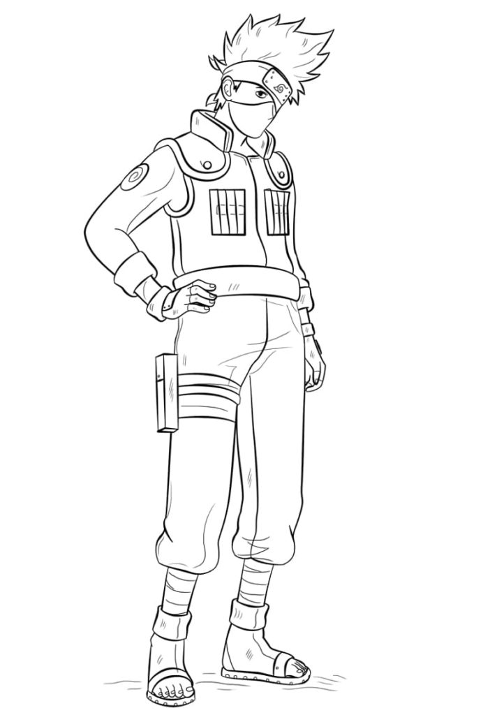 Kakashi Hatake coloring pages