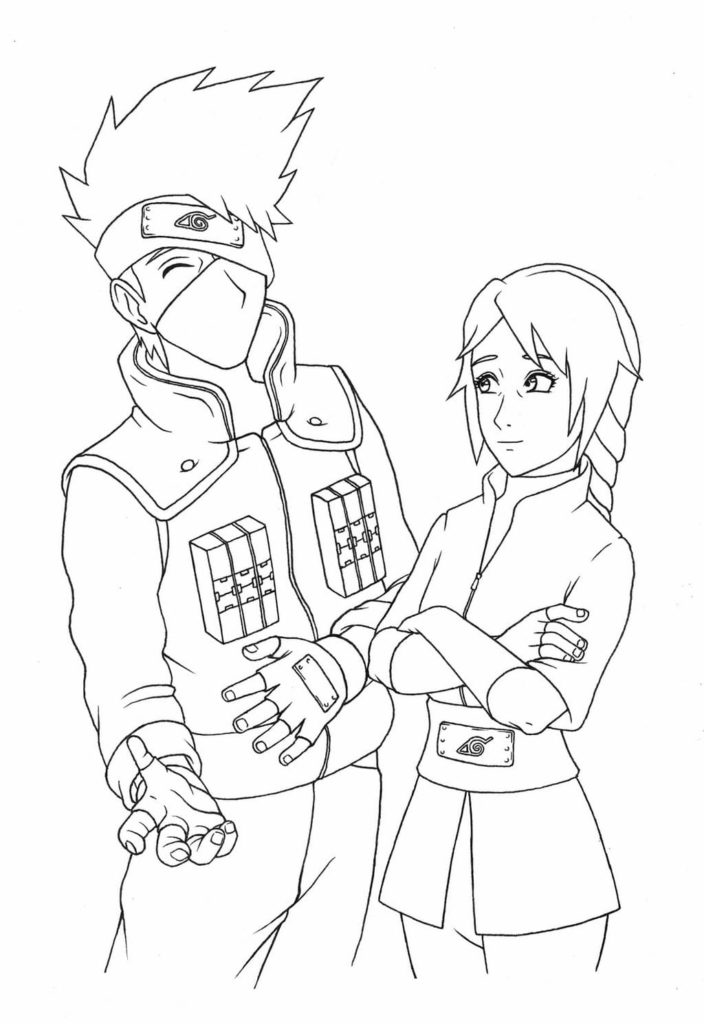 Kakashi Hatake coloring pages