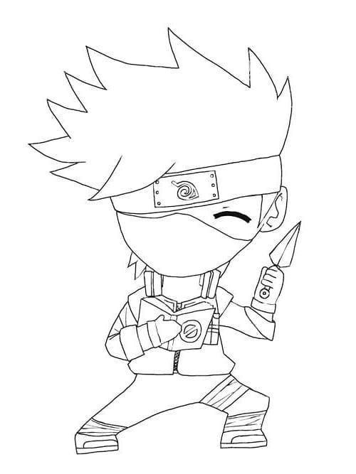 COMO DESENHAR KAKASHI chibi 