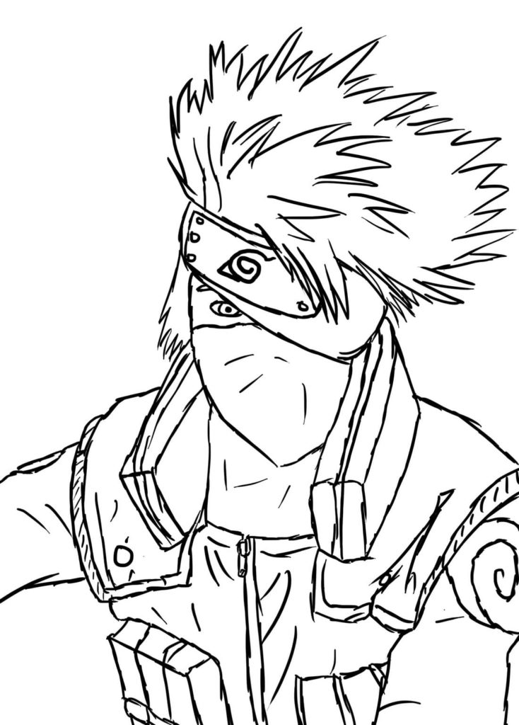 kakashi sensei para imprimir , desenho kakashi sensei