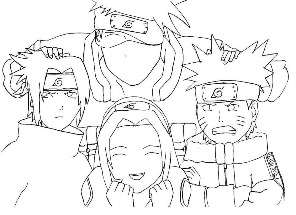 Kakashi Hatake coloring pages