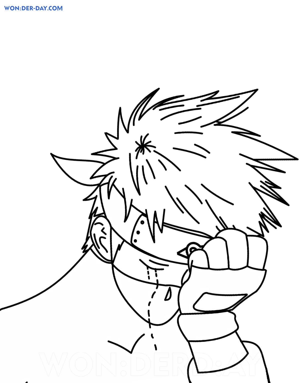 Desenhos de Kakashi para Imprimir e Colorir  WONDER DAY — Desenhos para  colorir para crianças e adultos