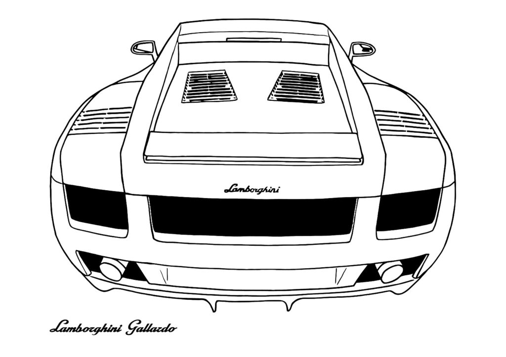 Disegni da colorare Lamborghini. Stampa per bambini