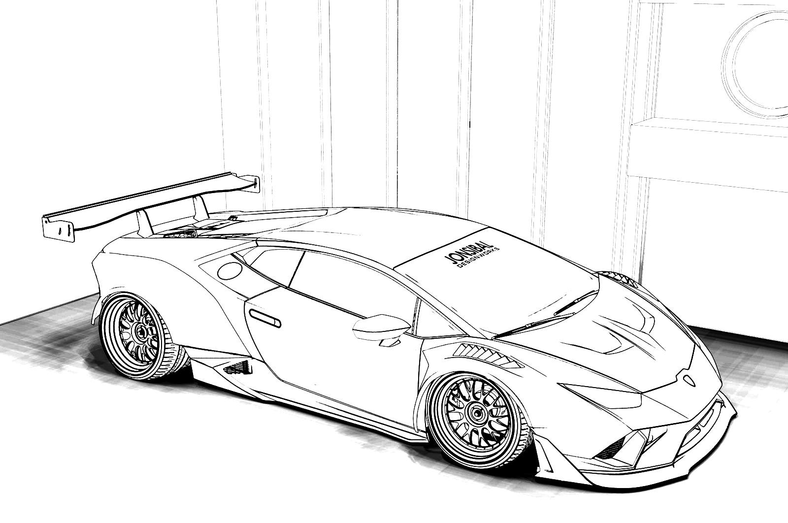 Dibujos de Lamborghini para Colorear - Imprimir dibujos para colorear
