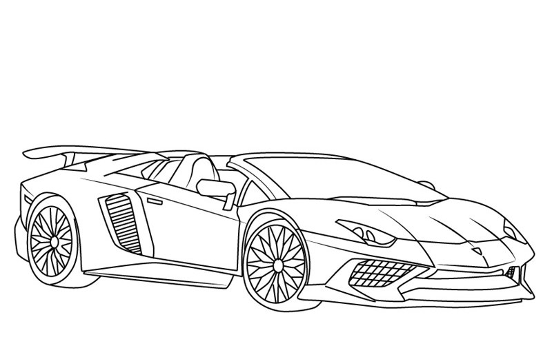 Dibujos de Lamborghini para Colorear - Imprimir dibujos para colorear