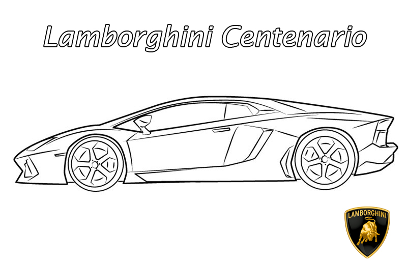 Disegni da colorare Lamborghini. Stampa per bambini