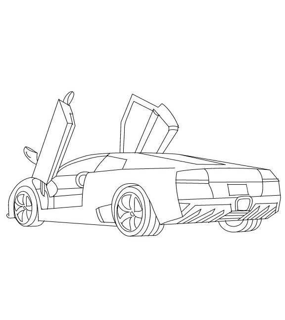 Desenhos de Lamborghini para colorir