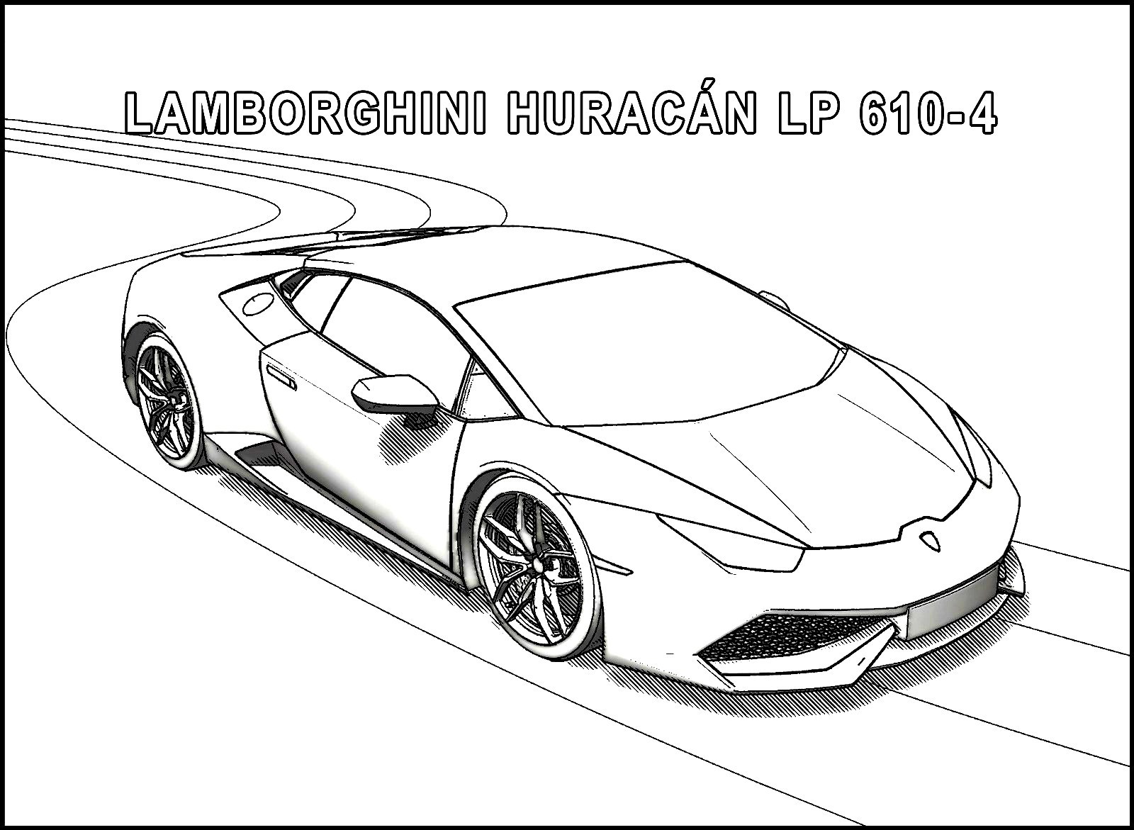Dibujos de Lamborghini para Colorear - Imprimir dibujos para colorear