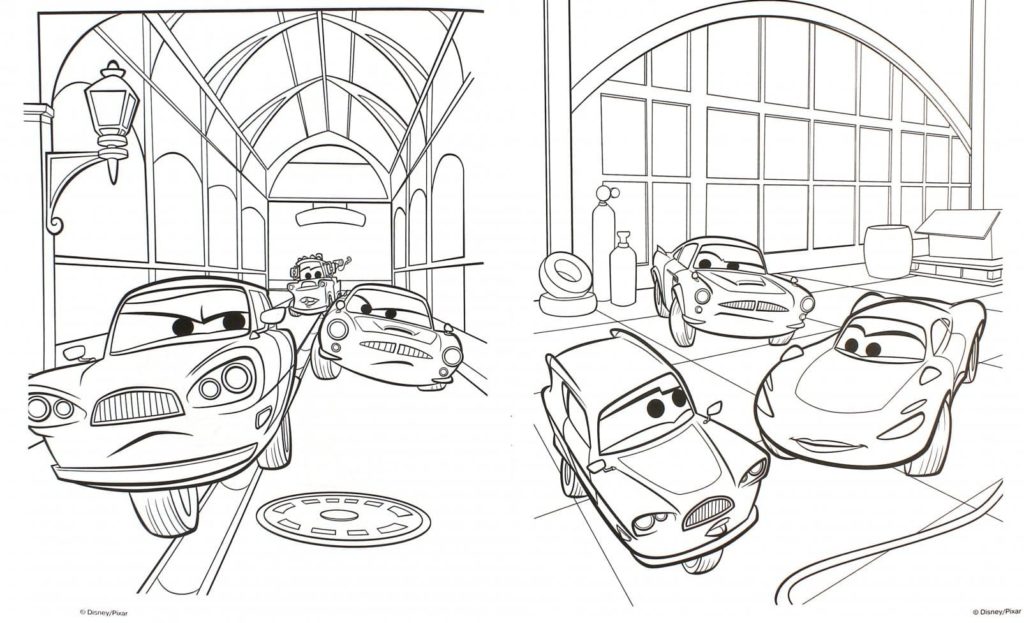 Desenhos de Carros Disney para colorir