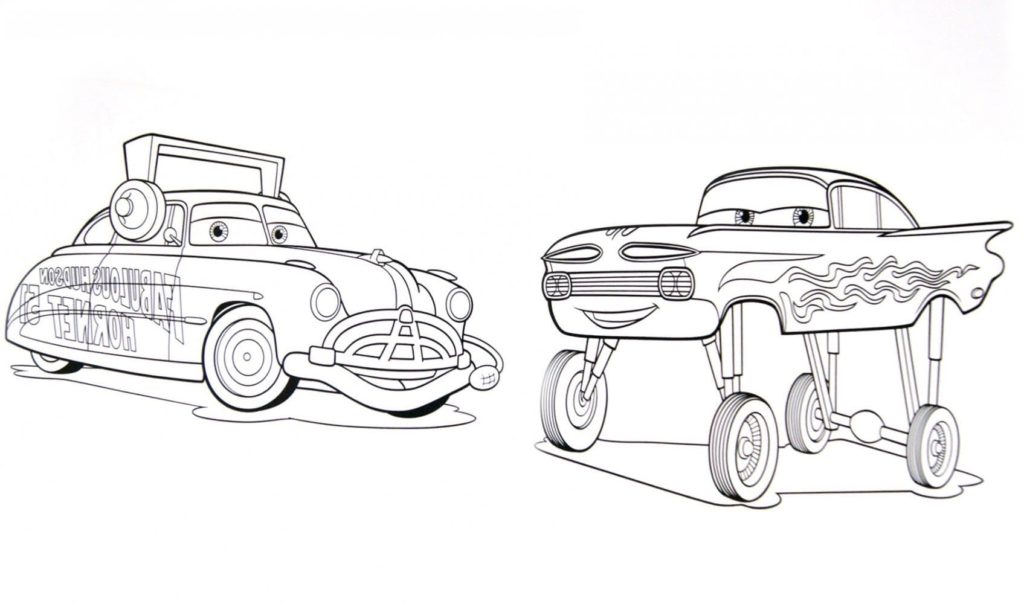Desenhos de Carros Disney para colorir