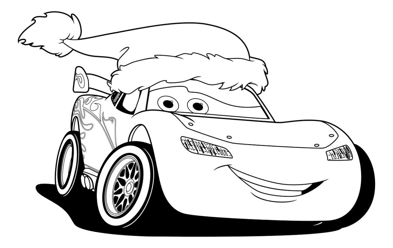 Lightning McQueen The King Coloring Page