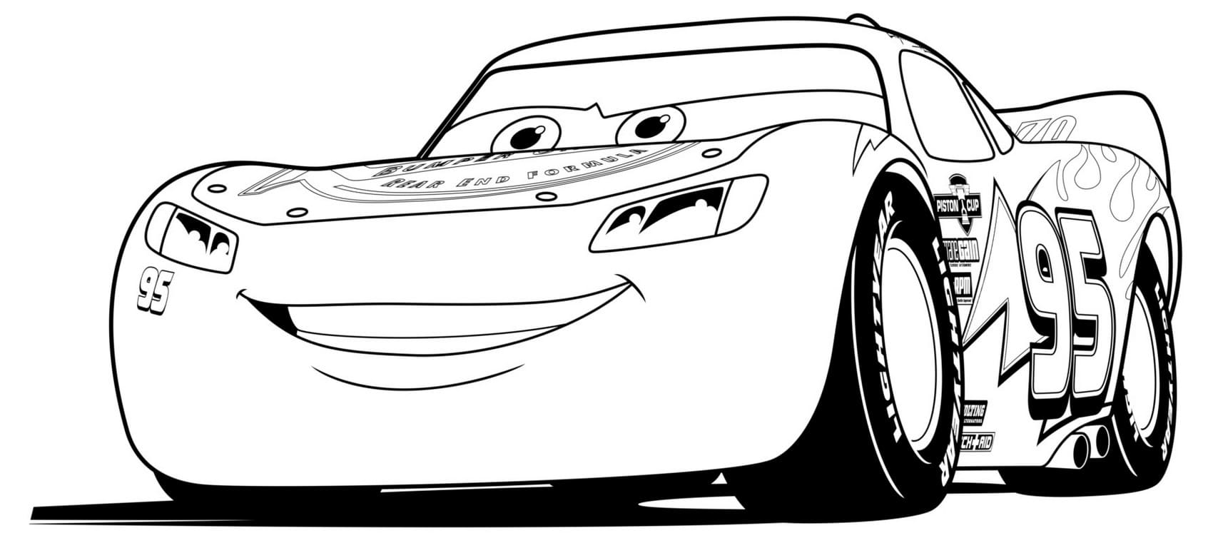 Desenhos de carros da Disney para colorir e imprimir