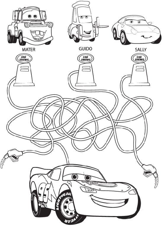 Dibujos de Cars para colorear