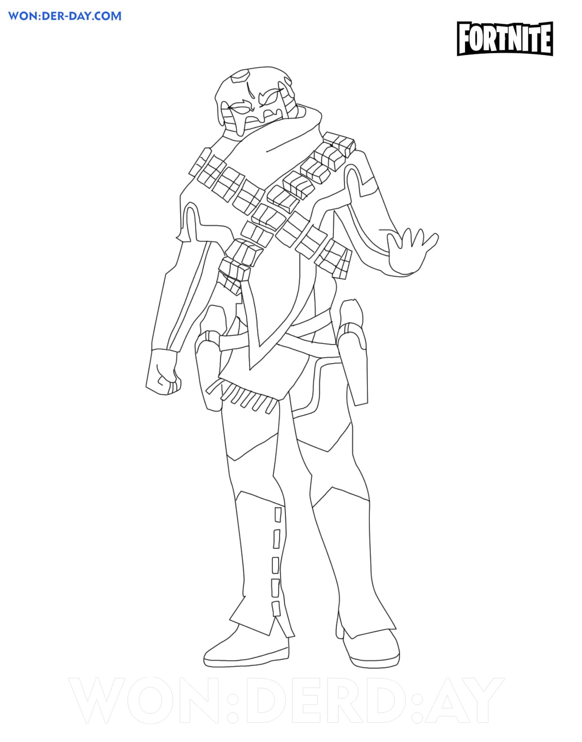 Mancake Fortnite Coloring Pages Free Coloring Pages