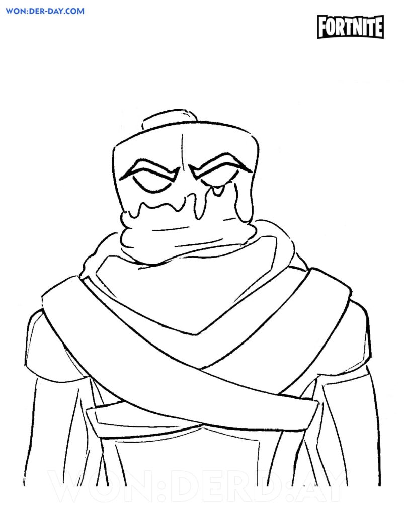 Mancake Fortnite coloring pages
