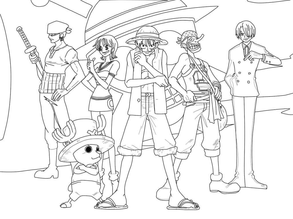 Ausmalbilder One Piece