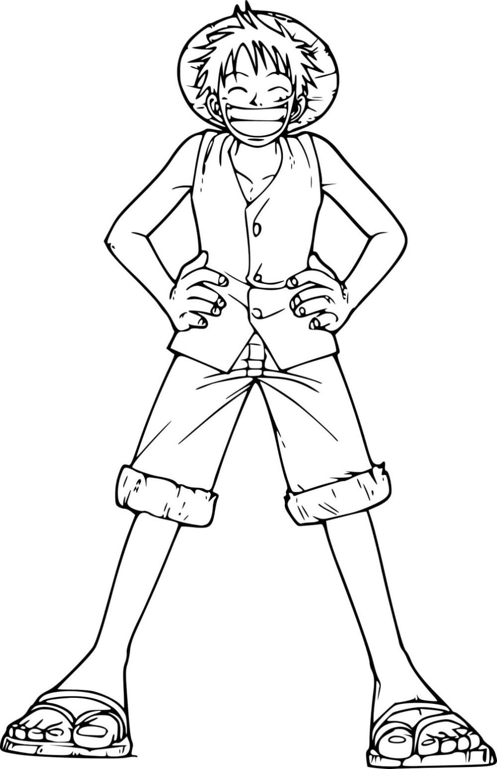 One Piece Coloring pages. Download and print for free