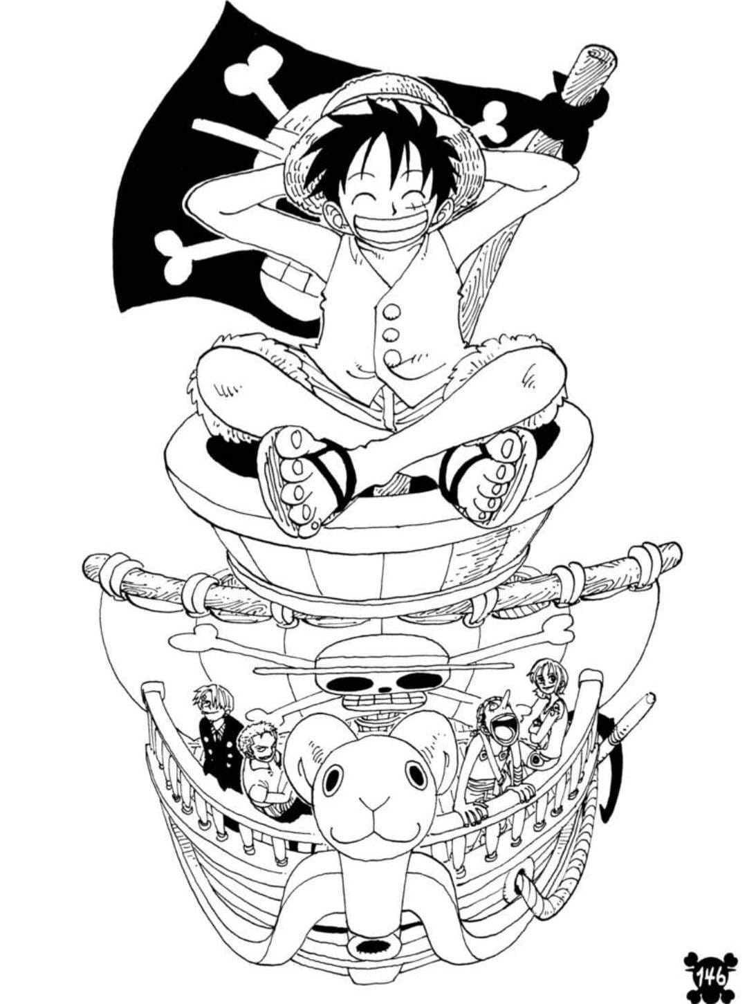 Coloriages One Piece - Coloriages à imprimer sur Wonder-day.com