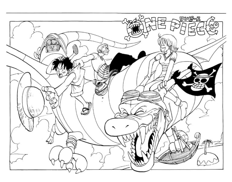 One Piece Coloring pages. Download and print for free