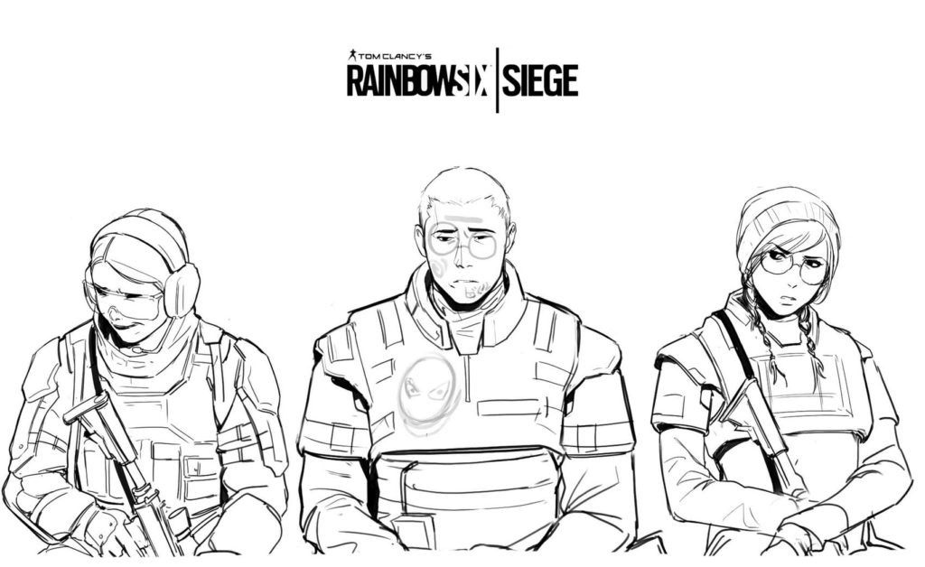 Disegni da colorare di Rainbow Six Siege