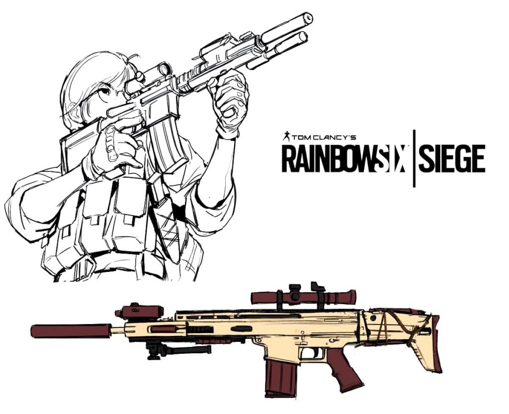 Dibujos para colorear Rainbow Six Siege. Imprimir gratis