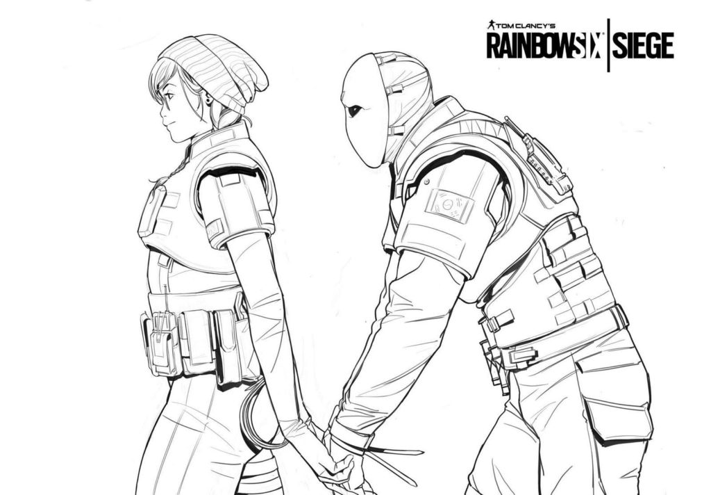 Desenhos para colorir de Rainbow Six Siege