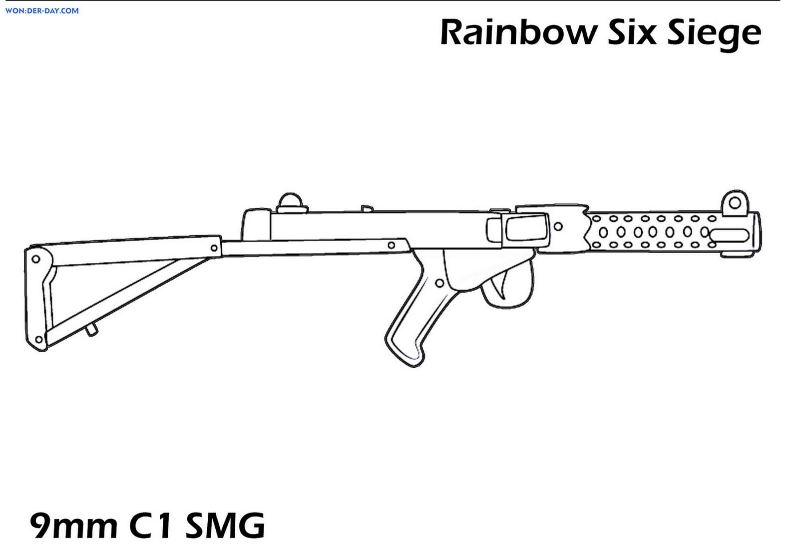 Универсальные раскраски на оружия Rainbow Six