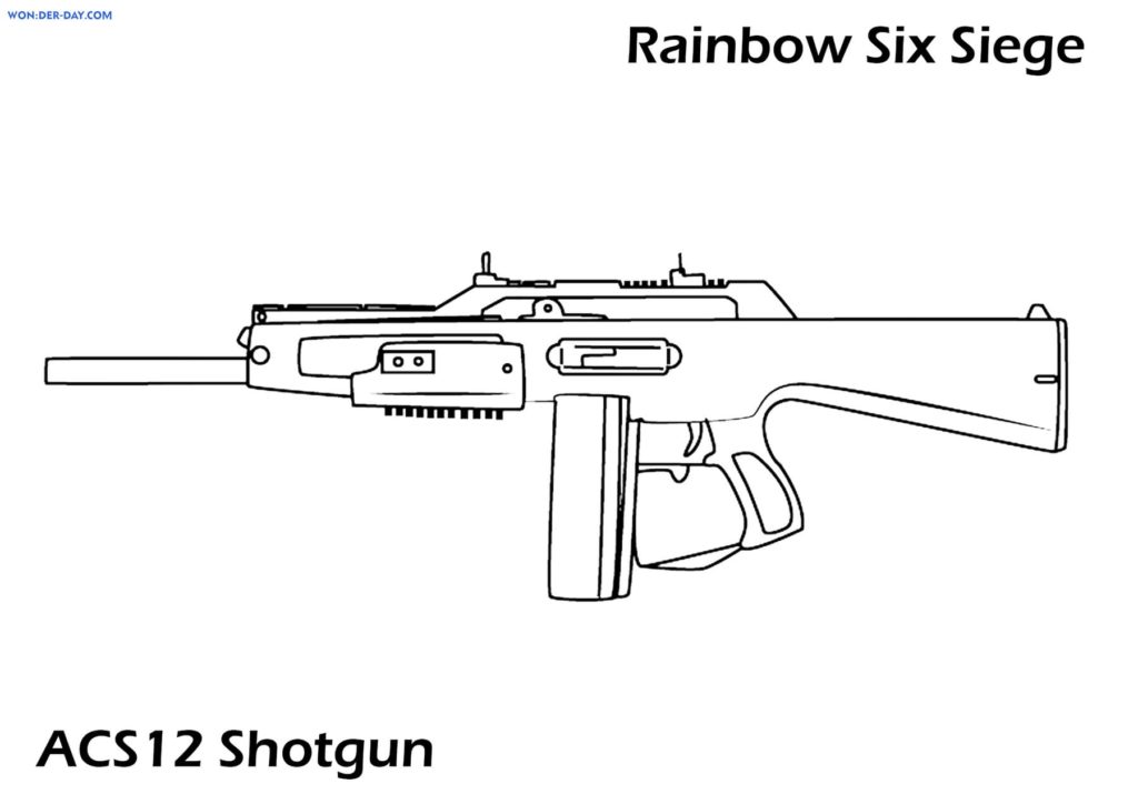 Ausmalbilder Rainbow Six Siege